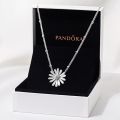 【The road to happiness Store】necklace official website Pav? dense daisy collarbone chain 925 silver necklace women's fapk02Shion 398964C01 gift silver pendant. 