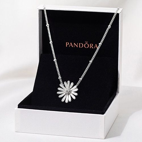 【The road to happiness Store】necklace official website Pav? dense daisy collarbone chain 925 silver necklace women's fapk02Shion 398964C01 gift silver pendant