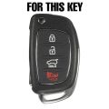 1 4 Button Silicone Car Remote Key Fob Shell Cover Case For Hyundai Sonata Santa Fe I40 Skin Holder Protector. 