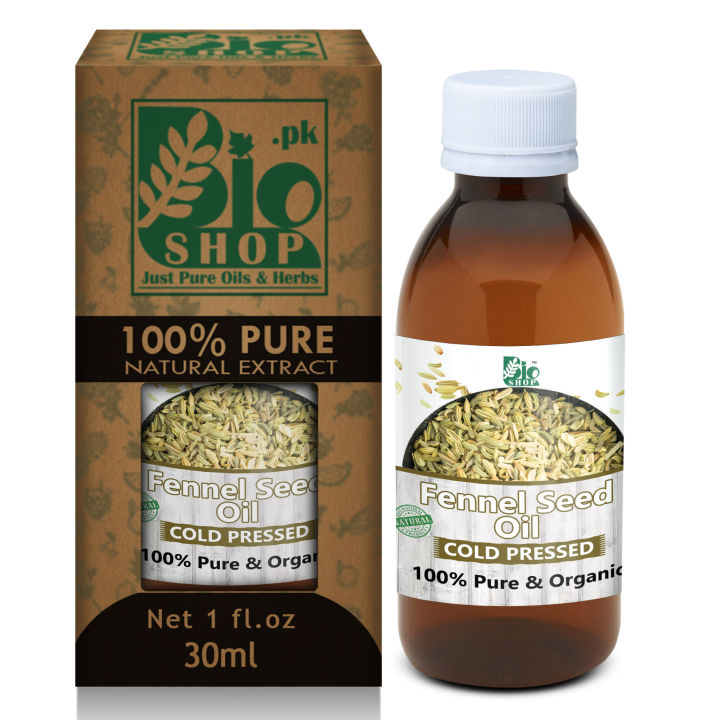 Fennel Seed Oil by Bio Shop™ | Fennel Seeds Oil 100% Pure & Organic Unrefined, Cold Pressed, All Natural Best for Hair care Recipes