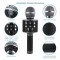 WS 858 Portable Rechargeable Wireless Bluetooth Karaoke Microphone Speaker KTV Mic For Singing High Sound. 