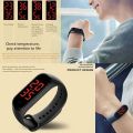 Bracelet Smart Wristband Watch Body Temperature Measuring Real-time Display Smartwatches,Waterproof - Black. 