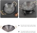 Stir-Fry Pan Stainless Steel Wok Pan Boiling Pot Nonstick Frying Pans Fry Honeycomb Wok With Double Handles For Cookware Honeycomb Kitchen Pot Griddle Metal Cooking Pot Wok. 