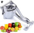 SP Dealz Manual Fruit Juicer, Selected Trend Juice Squeezer Aluminium Alloy Hand Press Juicer Lime Metal, for Juicing Lemons, Limes, Oranges, Metallic,. 