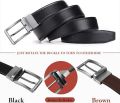 High Quality Belt – Belt – Belts – Belt for Men – Leather Belt – Leather Belts for Men  2-in-1 Reversible Black & Brown Adjustable Formal Belt, Stylish & Durable for Office & Casual Wear. 
