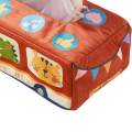 Baby Tissue Box Toy for Infant 6-12 Months Toddlers, Montessori Sensory Toys, Plush Tissue Box Crinkle Tissues Early Learning Educational Gifts. 