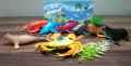 Sea Ocean Animals Plastic toys set for Kids 10pcs. 