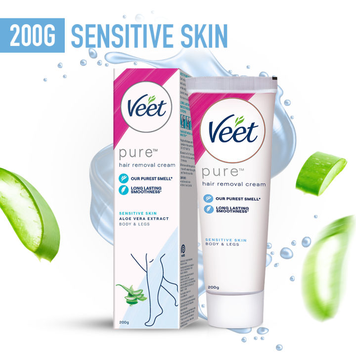 Veet%20Pure%20Hair%20Removal%20Cream%20Sensitive%20200g%20-%20Body%20&%20Legs%20-%20Image%204
