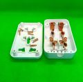 Heavy Duty Extension Board - 3 Output Plugs (2 Simple and 1 Universal) - 3-in-1 Power Extension - 16A-250V - White Color. 