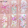 New Monja 6Color Chameleon Nail Art Holographic equin Glitter Flake UV Gel Polih Heart tar elf-adheive parkle DIY Decor. 