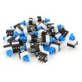 7X7mm 6-pin push touch switch self-lock/close button lock type. 