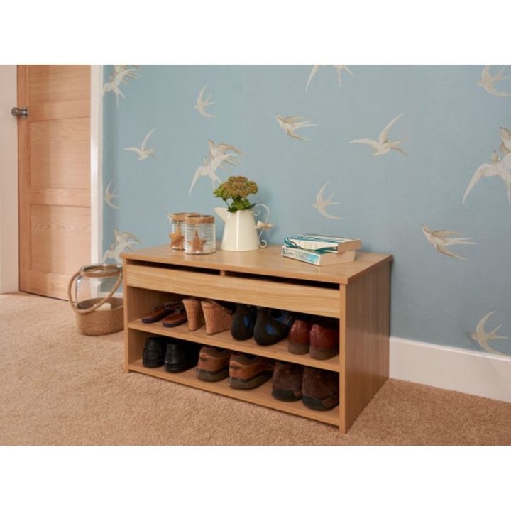 Shoe Rack with Storage Wooden Shoe Changing Stool Simple Modern  Storage Shoe Stool Sitting Type Wearing Shoe Stool Shoe Rack Bench