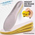 【Footprint】 Height Increase Insoles Full Insoles Shoe Cushion Pads For Men And Women 1Pair 1.5Cm / 2.5Cm / 3Cm. 