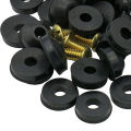 Rubber Washer Good Sealing Flat Beveled Rubber Faucet Washers with Screws Set. 