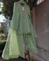 NILOFER - Pista/farshi shalwar kameez/2 or 3 piece dress for women/stitched/farshi shalwar/premium quality/raw silk. 