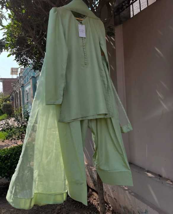 NILOFER - Pista/farshi shalwar kameez/2 or 3 piece dress for women/stitched/farshi shalwar/premium quality/raw silk