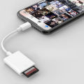 For IPhone Multi Card Reader for Lightning for SD TF Memory Card Readers Support IOS14 for IPhone 6/7/8/X/XR/11/12. 