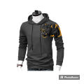 Grey Lion Printed Pullover Trendy Hoddie For Men Stylish Hoddie For Boys. 