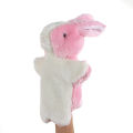 Factory direct sales kindergarten teaching hand puppet animals 70 plush gloves performance props cross-border tiger long hair. 