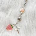 Fashion Y2K Sweet Cool Phone Charms Strawberry Heart Star Car KeyChains Bag Pendant Gifts Jewelry Accessories Luyo. 