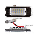 R56 Number License Light-1 x Pair Number License Plate Light-Black. 