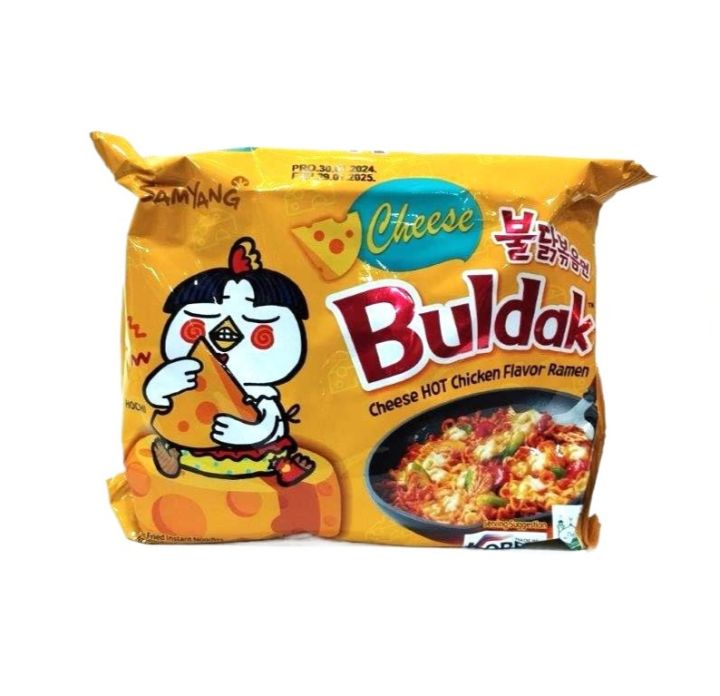 Samyang Cheese Hot Chicken Buldak Halal Noodles 140g Spicy & Cheesy