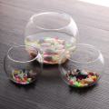15cm Round Clear Glass Vase Fish Tank Ball Bowl Flower Planter Terrarium Home Decor Transparent color - 15cm. 