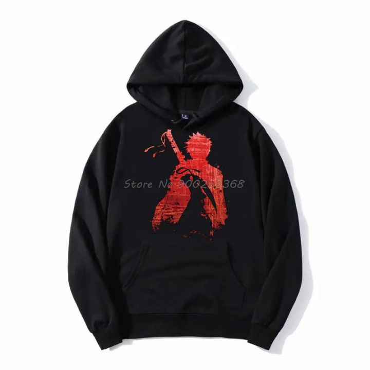I go to Hoodie Shinigami Anime Bleach Men Fleece Hoodies Hooded Sweatshirt Streetwear Harajuku