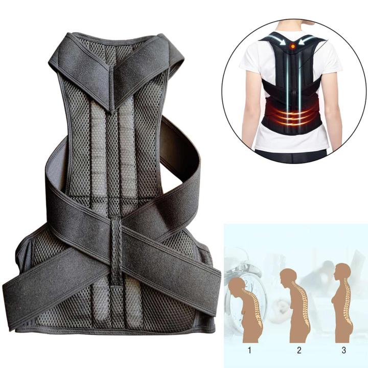 Original Fiber Rod Spine big Posture Corrector Back Protection Shoulder Strap Humpback Back Pain Relief Brace Adjustable Adult Corset Body Health Care