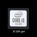 10th Generation Intel Core i9 i7 i5 i3 CPU Metal Sticker Laptop Logo Sticker. 
