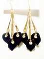 Choose Your Own 3 Pairs of Elegant Light Weight Fashion Drop Earrings | Trendy Gold-Tone Earrings Set for Girls & Women. 
