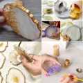 Royal Collection Pigments - Edge Paint - Metallic Waterproof Permanent Edge Paint - Royal Golden - Epoxy Resin Supplies Craft - 100g Jar. 