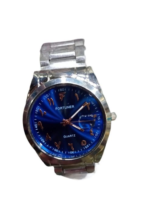 New Fortuner Blue Dial Arabic Number Watch For Men & Boys