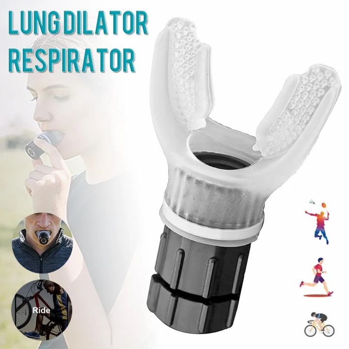 Breathing Trainer Exercise Lung Face Mouthpiece Respirator Health Care