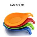 2 Pieces Set Kitchen Silicone Spoon Rest /Placemat Heat Resistant Kitchen Utensil Rest Ladle Spoon Holder Colorful Spatula Holder Rest Kitchen Tool -Use for kitchen to lay down your spoon, brush, utensils, and so on. 