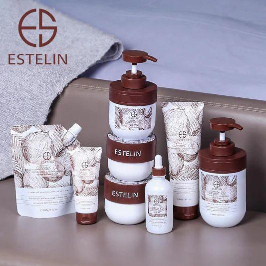 ESTELIN 8 PCS  Vitamin E Coconut Oil Face & Body Care Series