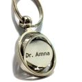 Customized Name/Logo Globe Metallic 360 Rotatable Keychain For, Car Key Ring, Business Key Ring. 