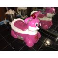 Little Bunny Smart Potty Trainer Seat With Safety Handle For Toddlers, Rabbit Shape.. 