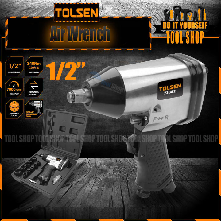 Compressor Socket Ranch Tolsen 17pcs 1/2 Drive Air Impact Wrench Kit w/ Case (340Nm Torque) For ...