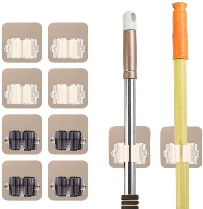 Mop%20Holder%20Mop%20Clip%20Broom%20Holder%20Wall%20Mount%20Self%20Adhesive%20Kitchen%20Bathroom%20Silver%20-%20Image%205