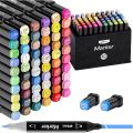 M&G Double side kids markers pack of 60pcs one side broad tip one side fine tip. 
