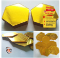 Hexagon Mirror Wall Stickers Acrylic Self Adhesive Mosaic Tiles Sticker Decals Gold for DIY Bedroom Bathroom Home DecorAcrylic Golden Mirror Wall Art 6/12/24/48/72/96 Pcs Customized. 
