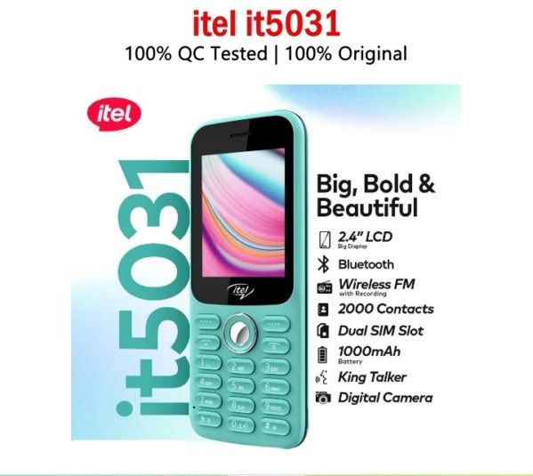 Itel it5031 1 piece + Itel it 2176 1 Piece + Itel it2165 1 piece PTA Approved 1 year Brand warranty