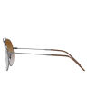 Ray-Ban Reverse Aviator Metal Polished Gunmetal Frame Brown Gradient Lenses-RBR0101S-004/CB-59. 