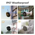 IMOU Bullet 2E 3MP Wifi IP Camera Automatic Tracking IP67 AI Human Detection Outdoor Surveillance Security Protection. 