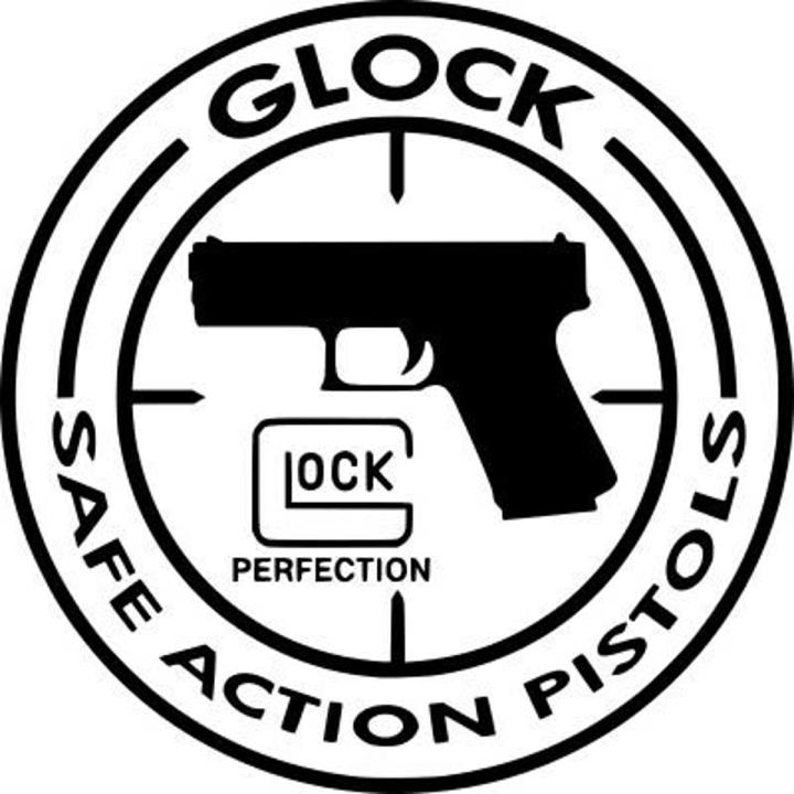 Feature Trending Sticker - G L O C K (4.5 x 4.5 INCH)- Black