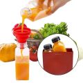 1pcs Empty 60-500ML Clear Plastic Juice Bottles w/ Caps W/ Funnel Reusable Water Bottle Containers for DIY Juicing Milk Beverage. 