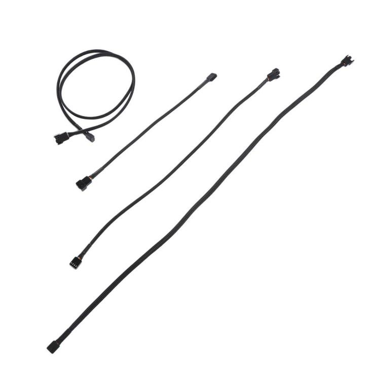 3p Computer Cable Sleeved 3P 4P Male To Female Plug Backword CPU Fan Connector CPU Fan ...