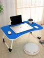 Portable Laptop Table for Bed – Foldable Study Desk with Cup Holder & Tablet Slot – Multi-Purpose Lap Desk for Work, Reading, and Breakfast. 