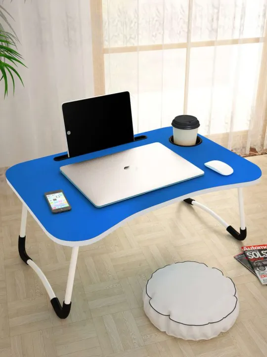Portable%20Laptop%20Table%20for%20Bed%20%E2%80%93%20Foldable%20Study%20Desk%20with%20Cup%20Holder%20&%20Tablet%20Slot%20%E2%80%93%20Multi-Purpose%20Lap%20Desk%20for%20Work,%20Reading,%20and%20Breakfast%20-%20Image%204